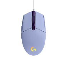 Mouse Logitech Gamer G203 Lightsync Rgb Com Fio Lilas