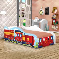 Cama Trem da Alegria Joy Vermelho Infantil