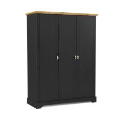 Guarda Roupa Solteiro 3 Portas Toledo Edez Cinza