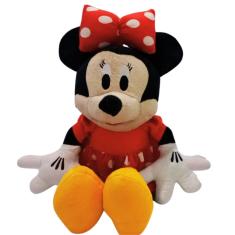 Pelucia Minnie Vermelha Amarela 45cm