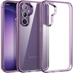 Rayboen Capa transparente para Samsung Galaxy S23 FE, [não amarela] Capa protetora à prova de choque slim fit para Galaxy S23FE com moldura de silicone antiderrapante e parte traseira rígida de