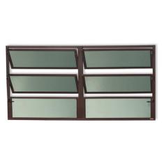 Janela de Alumínio Basculante 2 Seções 60x150cm Vidro Mini Boreal Plus