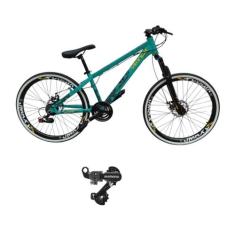 Bicicleta Vikingx Tuff 30 Aro 21V Cambio Traseiro Shimano Mtb Freeride