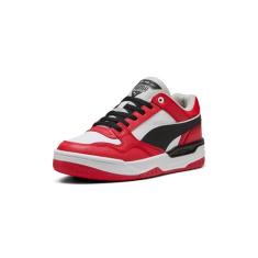 PUMA Tênis masculino retrô Rebound, Puma Preto - vermelho para todos os tempos, 41