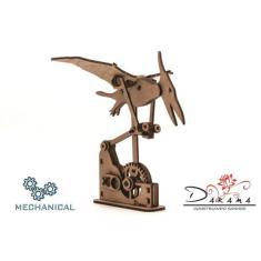 Pterodáctilo - quebra cabeças 3d mecânico - darama