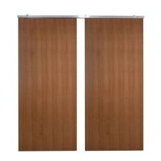 Porta Dupla De Correr P- Verniz Kit Alumínios 210x160