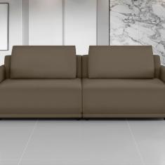 Sofá 2 Lugares 200 Cm Apolo Veludo Marrom