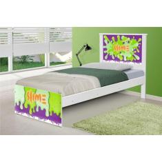 Cama Solteiro Slime Menino com Colchão - CASA H