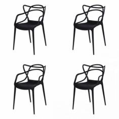 Kit com 4 Cadeiras para Sala de de Jantar Solna - OR Design
