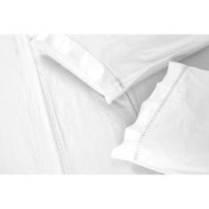 Jogo Lençol 4 Peças Casal 400 Fios Ponto Palito Casa Dona