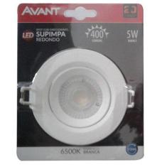 Kit 10 Spot Led Cob Redondo 5W Avant Branco Frio