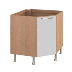 Balcão Ditália Aspen Canto Carv/Branco CD-106