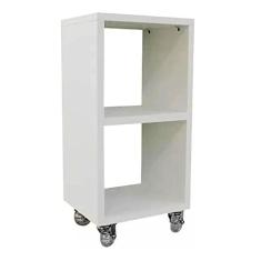 Mesa De Cabeceira Branca Com Rodizios 20X60X30