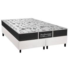 Cama Box King: Colchão Molas Probel Prolastic Sleep + Base CRC Courano White(193x203)