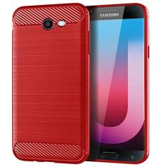 Capa para Samsung Galaxy J7 Sky Pro, sensação macia, proteção total, anti-arranhões e impressões digitais + capa de celular resistente a arranhões para Samsung Galaxy J7 Sky Pro