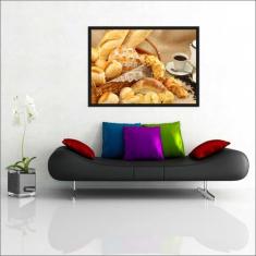 Quadro Decorativo Padaria Cafeteria Pães Bolos Gourmet Decorações Com 