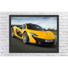 Quadro Decorativo Carros McLaren Salas Quartos Decorações Com Moldura 