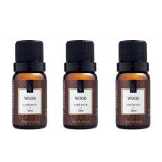Kit 3 Essências Wood - 10Ml Via Aroma