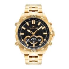 Relógio Dourado Masculino Technos Digiana BJK629AA/1P