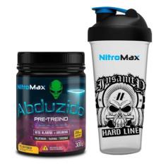 Kit pré treino Abduzido + Coqueteleira - Nitromax, Yellow Punch