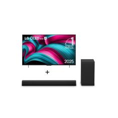 Combo Smart TV LG OLED evo AI C5 48&quot; 2025 + Soundbar S40T 300W RMS, 2.1 Canais, Dolby Digital