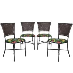 Jogo Cozinha Cadeiras Gramado Tabaco De Jantar