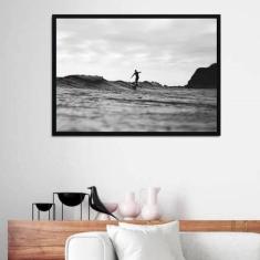 Quadro Decorativo Fotografia Surfista 45X34Cm - Quadros On-Line
