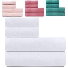 Jogo Toalhas 4 Pç - Banho Rosto 100% Algodão Empire Karsten