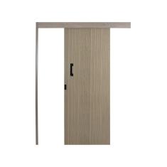 Porta de Correr Madeira 215x70cm Sobrepor Reversível Melamínico MGM Marrom