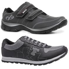 Kit 1 Sapatenis 1 Tenis Casual Masculino confortáveis-Masculino