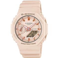 Relógio CASIO G-SHOCK feminino anadigi rosa GMA-S2100-4ADR