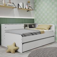 Bicama Infantil com Modulo Lateral Caracol Branco