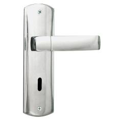 Fechadura para Porta de Quarto Interna com Espelho Capri 40mm MGM Cromado