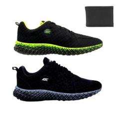 Kit 2 Tênis Esporte Ascension GT-3 P/ Academia Treino Leves e Moderados Masculino + Carteira-Feminino