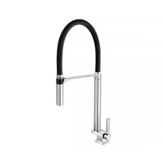 Torneira Para Cozinha De Mesa Bica Alta Doc Chrome/Preto Docol, Preto