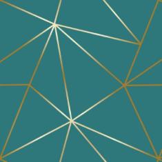 Papel De Parede Zara Verde Fio Gold Auto Colante 3M - Colaí Adesivos