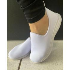 Tenis Meia Confortavel Casual Enfermagem Liso - Beanna Calçados, Azul,
