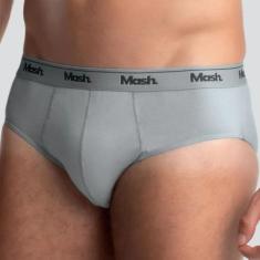 Cueca Mash Slip em Algodão 073.58, Cinza claro, M