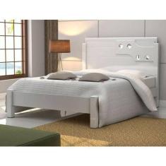 Cama De Casal Luíza 1,40 Branco - Vitamov 0260210