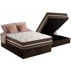 Cama Box Baú Casal: Colchão Molas Ensacadas D Angelis Anjos Superlasti