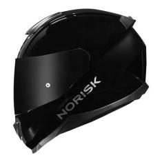 Capacete Norisk Razor Monocolor Preto Brilhante, 58
