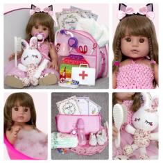 Boneca Infantil Princesa Bailarina 20 Itens Pode dar Banho - Cegonha R