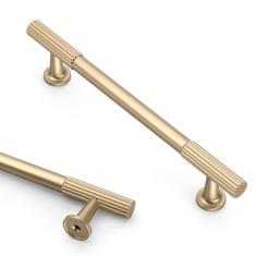 Asidrama Pacote com 10 puxadores de armário de cozinha de bronze champanhe de 128 mm, puxadores de armário de cozinha, puxadores de armário de cozinha para puxadores de gaveta de armário