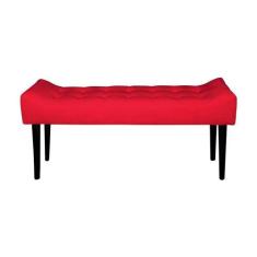 Recamier Roma Capitonê Em Suede - Vermelho - Cor: Vermelho - Rud House
