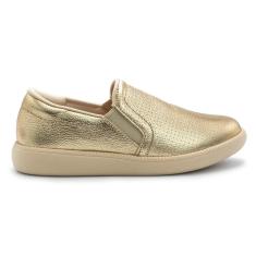 Tênis Usaflex Feminino Slip On Couro Conforto Casual AJ0207-Feminino