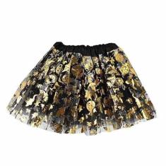 Saia Halloween Infantil pra Fantasia Bruxa ou Feiticeira 30cm - Fantas