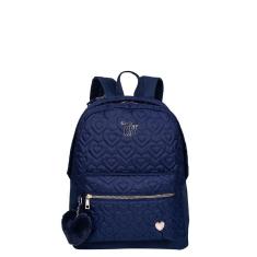 Mochila Grande Sestini Capricho Crush Azul Marinho