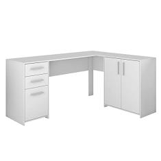 Mesa para Computador de Canto Office 3 Portas 2 Gavetas NT2005 Notável