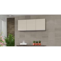 Armário de Cozinha Aéreo Nathan 120cm Chocolate/Off Wite