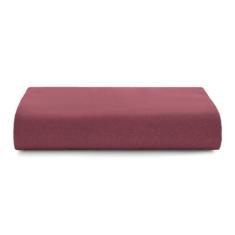 Lençol com Elástico Queen Malha Fio Penteado 100% Algodão - Vermelho - Altenburg 